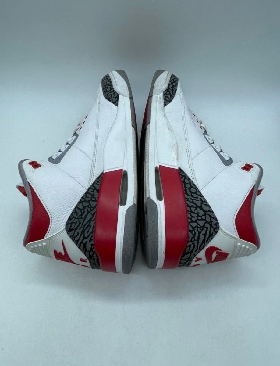 Jordan 3 Retro Fire Red (2022) 12 (Moderately Worn Pre-Owned)JordanWhite/Fire Red/Cement Grey/Black - Image 6