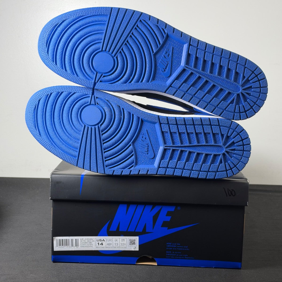 Jordan 1 Retro High OG Royal Reimagined (Size 14) - aux