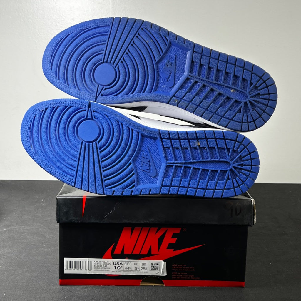 Jordan 1 Retro High Royal Toe 10.5 (Lightly Worn Pre-Owned)JordanBlack/White-Game Royal-Black - Image 6
