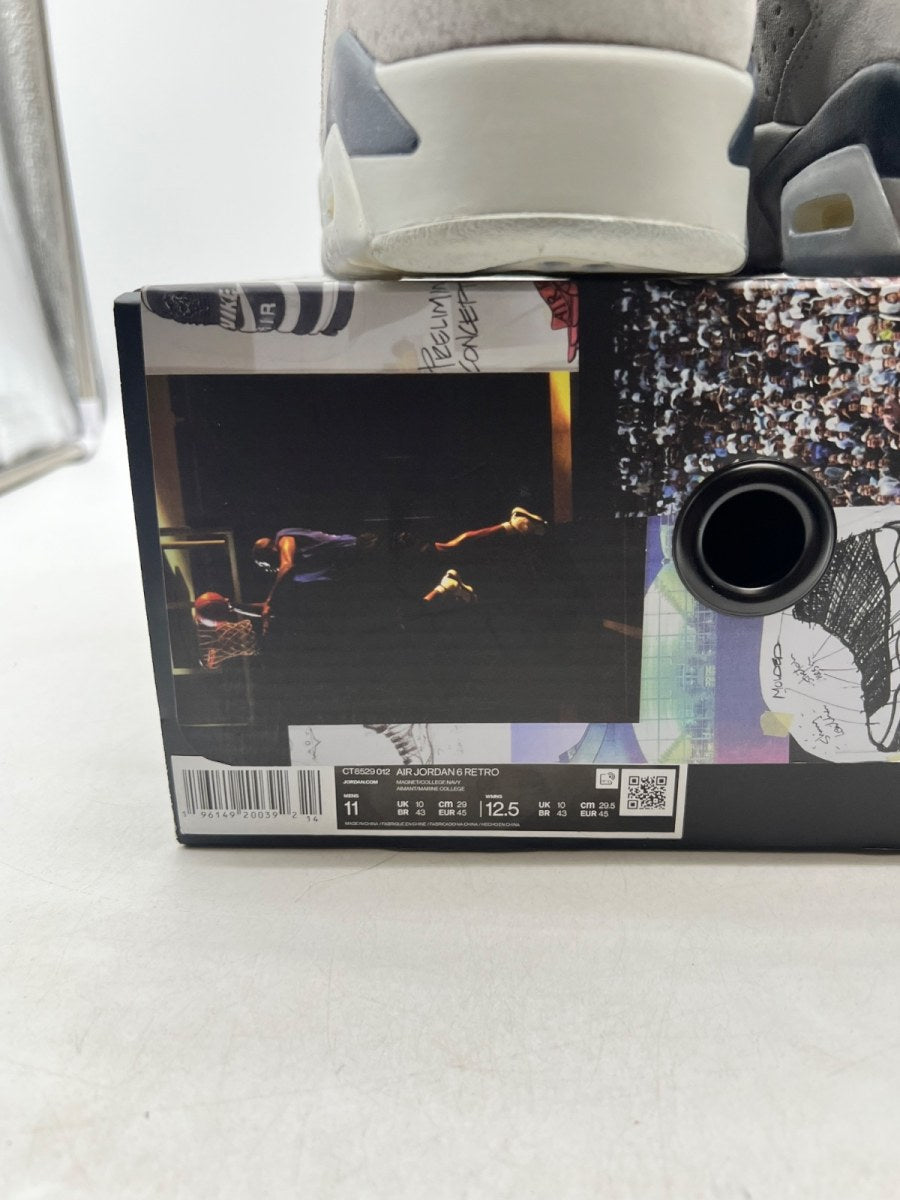 Jordan 6 Retro Georgetown (2022) 11 (Moderately Worn Pre-Owned)JordanMagnet/College Navy - Image 4