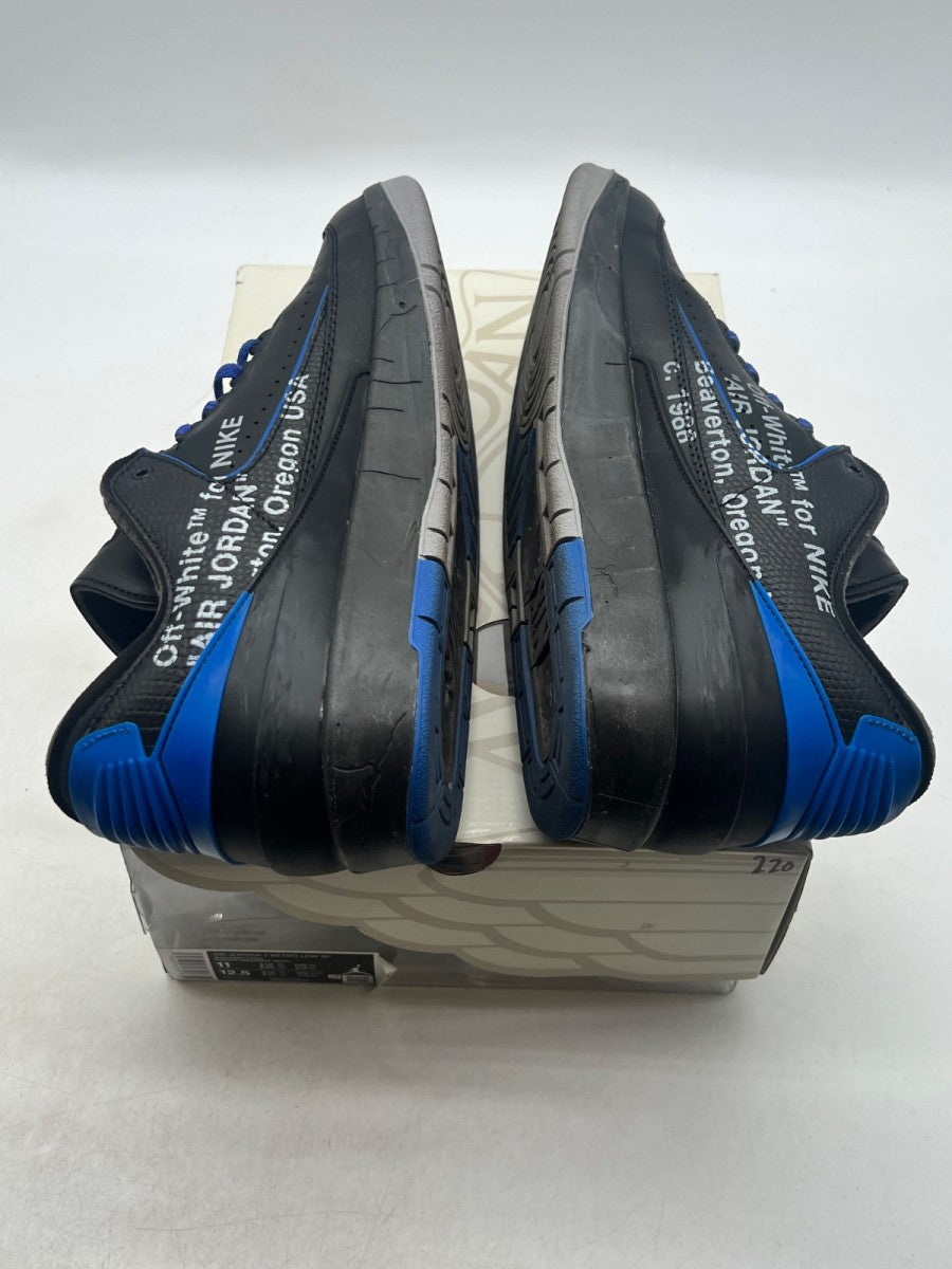 Jordan 2 Retro Low SP Off-White Black Blue 11 (Lightly Worn Pre-Owned)JordanBlack/Blue-Grey - Image 9