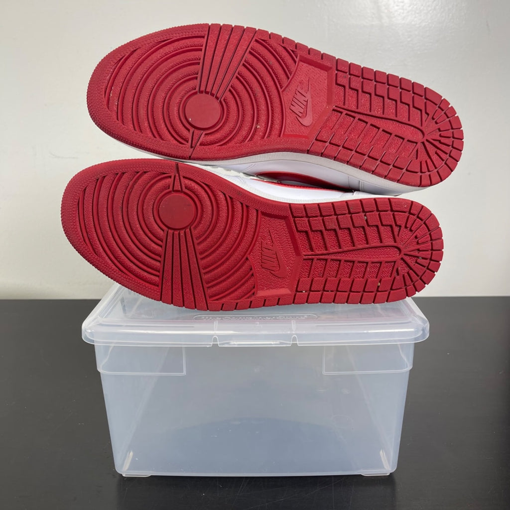 Jordan 1 Retro Low White Varsity Red 9.5 (Moderately Worn Pre-Owned)JordanWhite/Varsity Red-White - Image 5