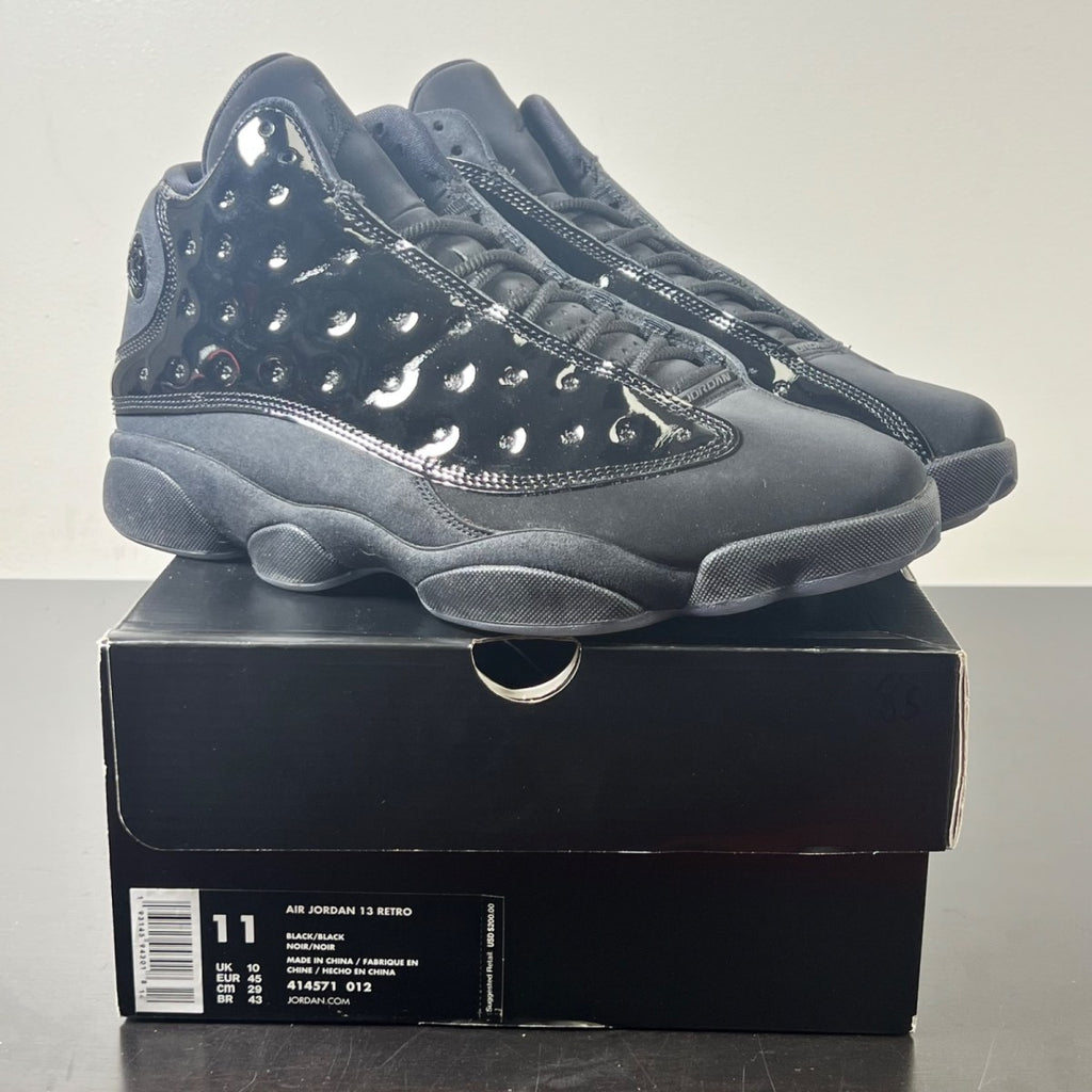 Jordan 13 Retro Cap and Gown 11 (Lightly Worn Pre-Owned)JordanBlack/Black - Image 1
