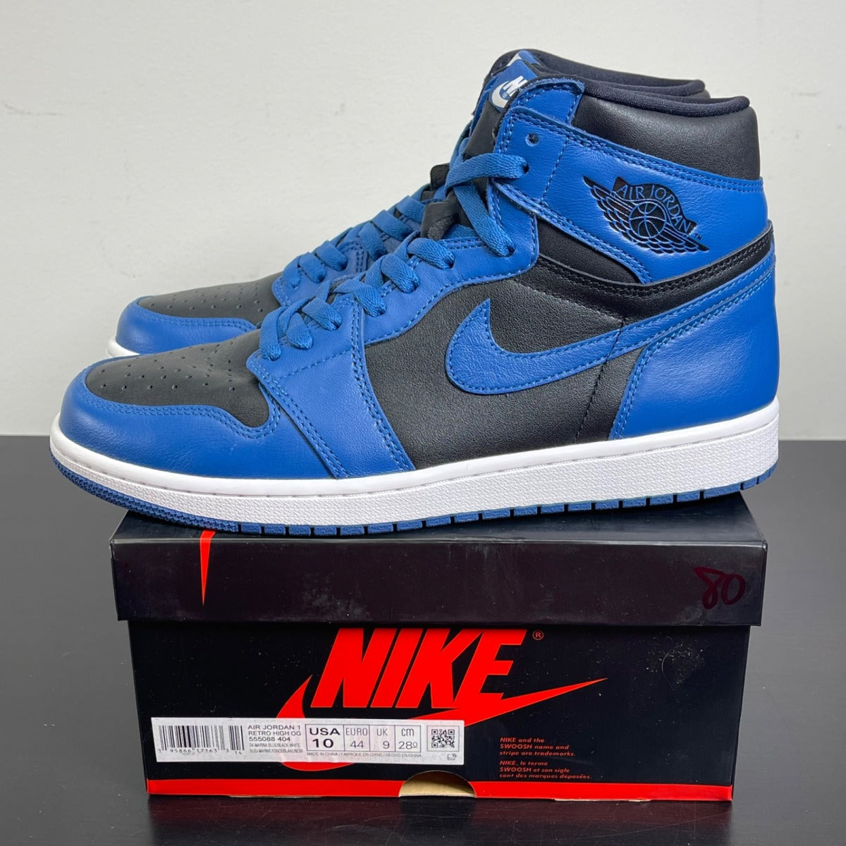 Jordan 1 Retro High OG Dark Marina Blue 10 (Moderately Worn Pre-Owned)JordanDark Marina Blue/Black-White - Image 3
