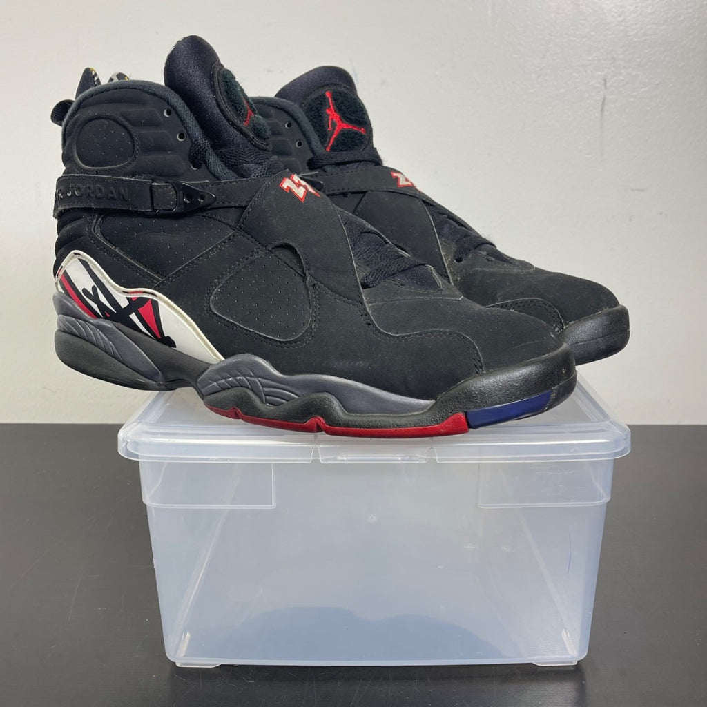 Jordan 8 Retro Playoffs (2013) 11.5 (Moderately Worn Pre-Owned)JordanBlack/True Red-White - Image 1