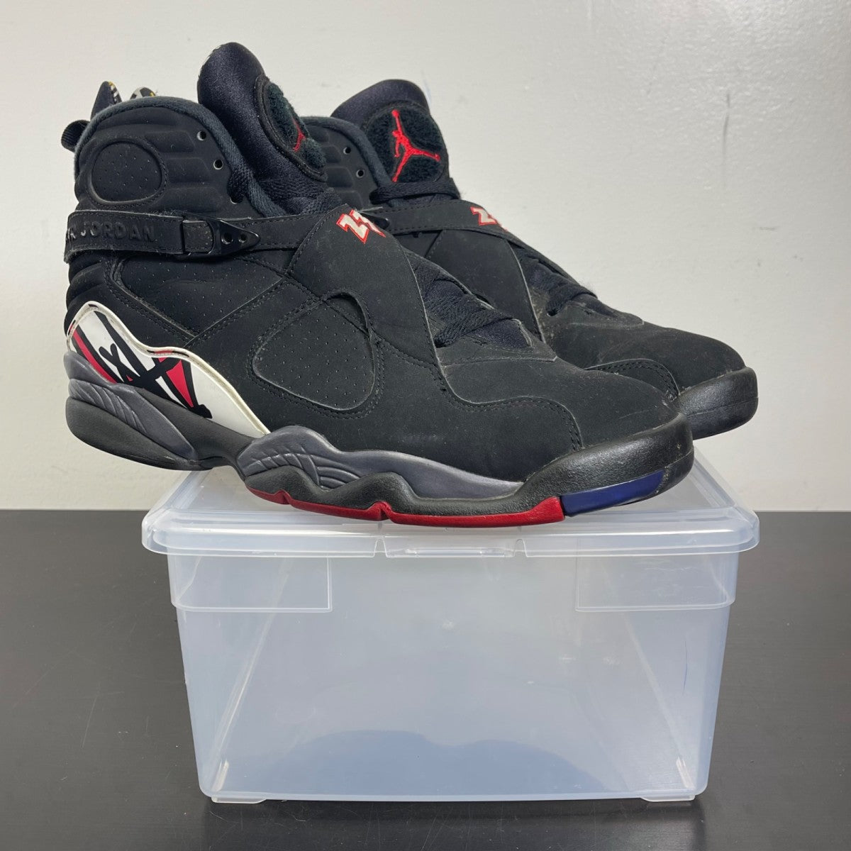 Jordan 8 Retro Playoffs (2013) 11.5 (Moderately Worn Pre-Owned)JordanBlack/True Red-White - Image 1