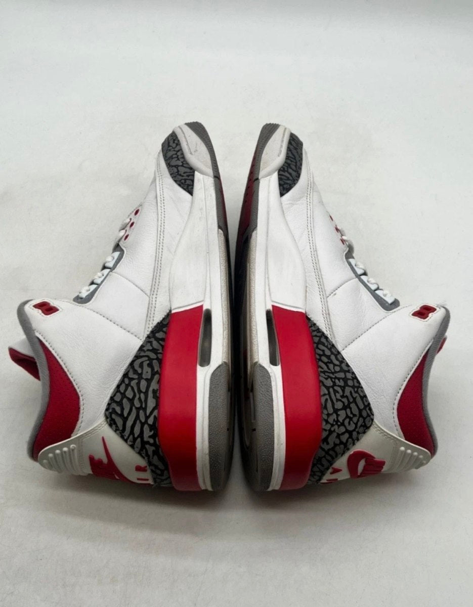 Jordan 3 Retro Fire Red (2022) 11 (Moderately Worn Pre-Owned)JordanWhite/Fire Red/Cement Grey/Black - Image 8