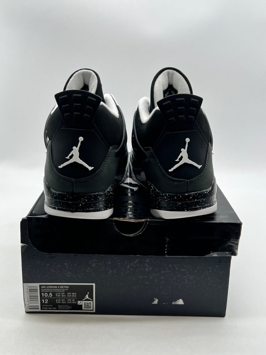 Jordan 4 Retro Fear (2024) 10.5 (Lightly Worn Pre-Owned)JordanBlack/White/Anthracite/Black/Pure Platinum - Image 6
