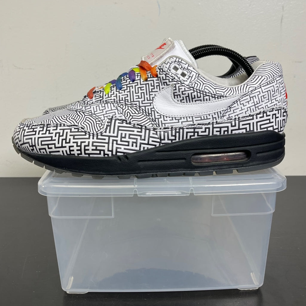 Nike Air Max 1 Tokyo Maze 10 (Moderately Worn Pre-Owned)NikeWhite/Black-Multi-Color - Image 3