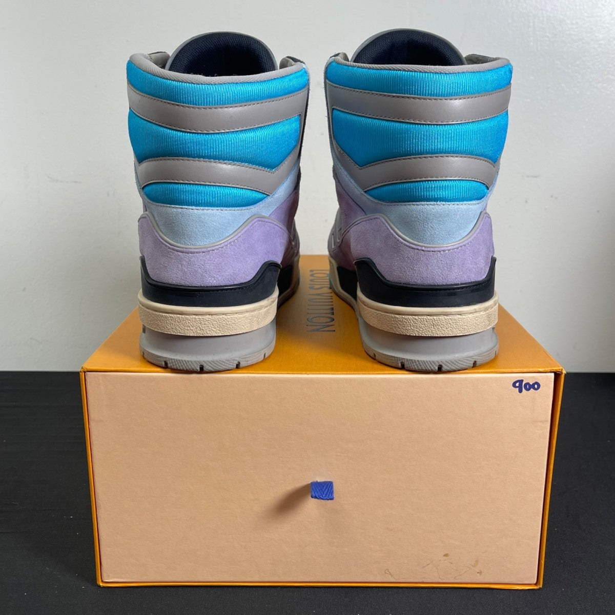Louis Vuitton Trainer Sneaker Boot Purple 10 (Moderately Worn Pre-Owned)Louis VuittonMulticolor - Image 4