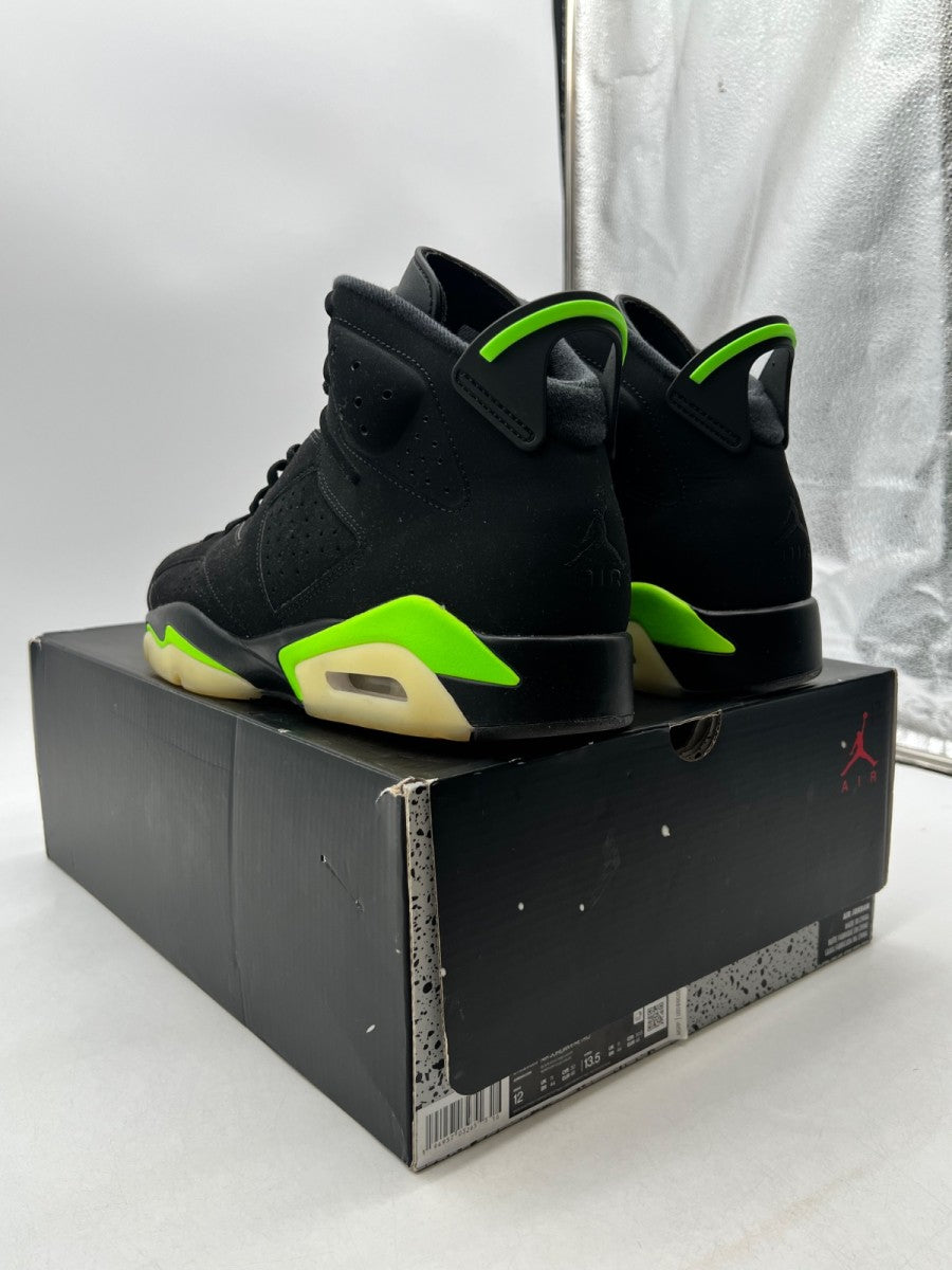 Jordan 6 Retro Electric Green 12 (Lightly Worn Pre-Owned)JordanBlack/Electric Green - Image 4