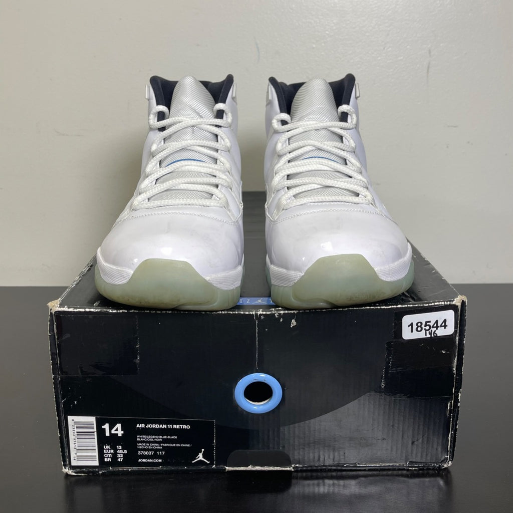 Jordan 11 Retro Legend Blue (2014) 14 (Moderately Worn Pre-Owned)JordanWhite/Black-Legend Blue - Image 2