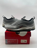 Nike Air Max 97 Tape Silver Bullet 10 (Moderately Worn Pre-Owned)NikeMetallic Silver/Varsity Red-White-Black - Image 1
