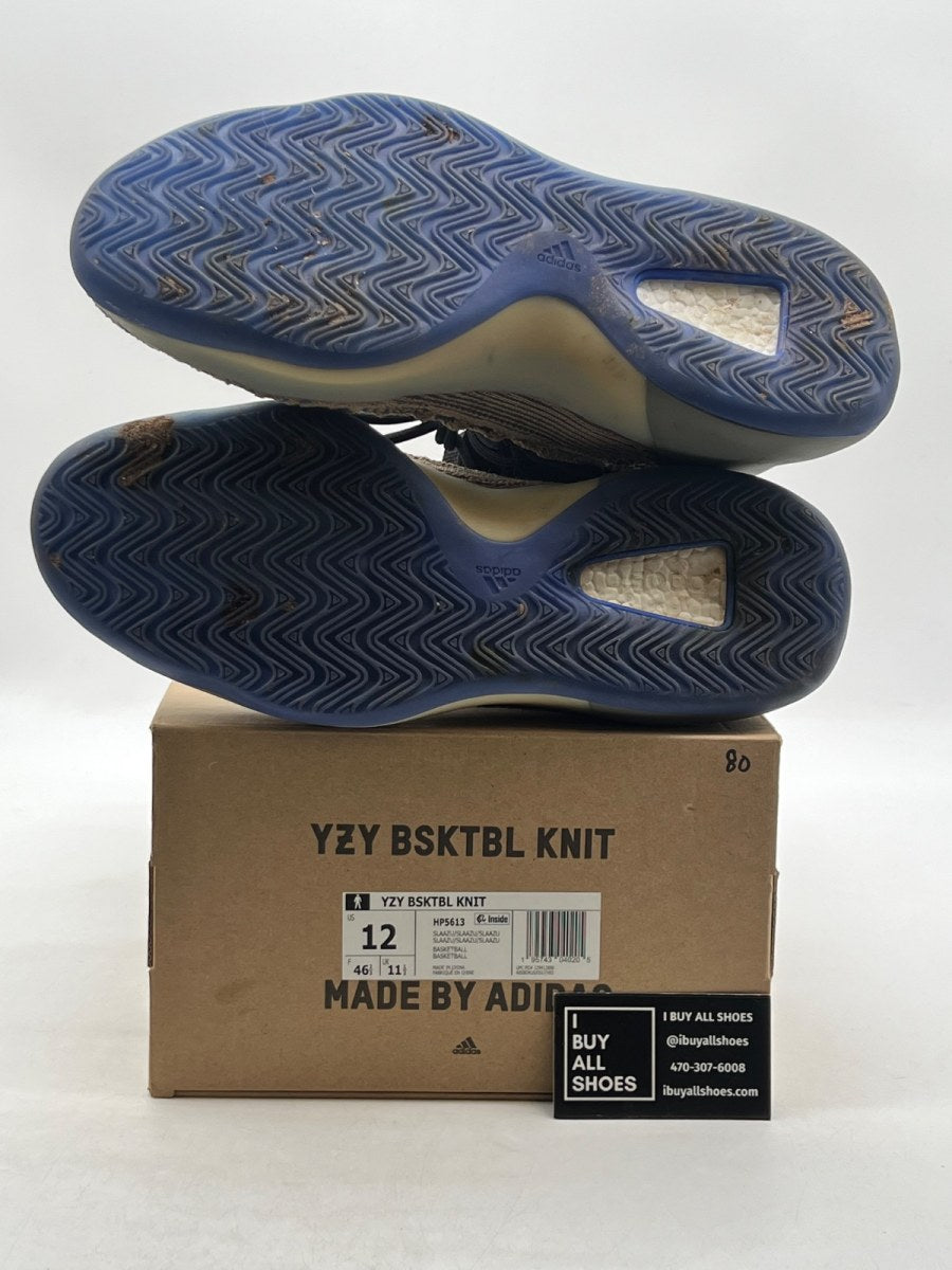 adidas Yeezy BSKTBL Knit Slate Azure 12 (Moderately Worn Pre-Owned) - Image 8