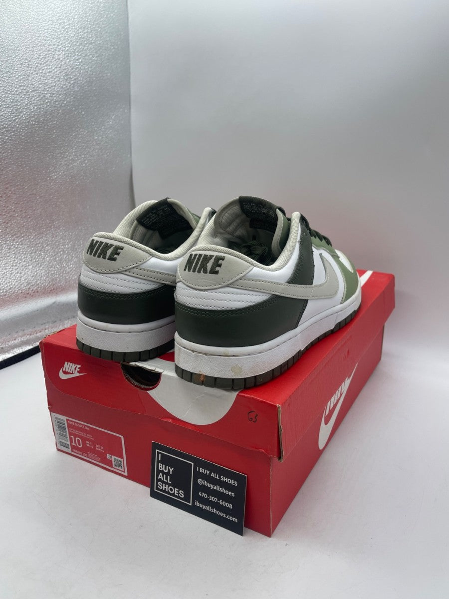 Nike Dunk Low Oil Green Cargo Khaki 10 (Moderately Worn Pre-Owned) - Image 5