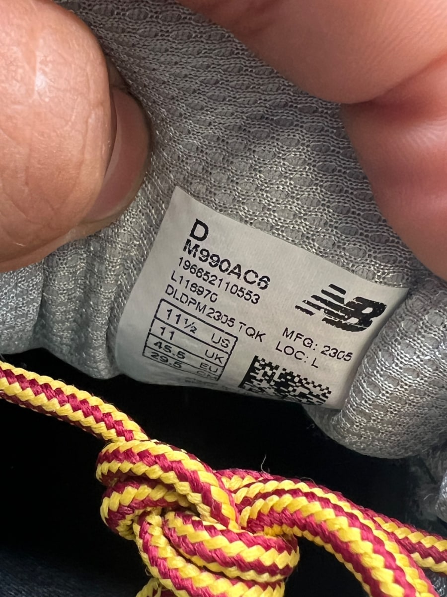 New Balance 990v6 MiUSA Action Bronson Lapis Lazuli 11.5 (Lightly Worn Pre-Owned) - Image 9