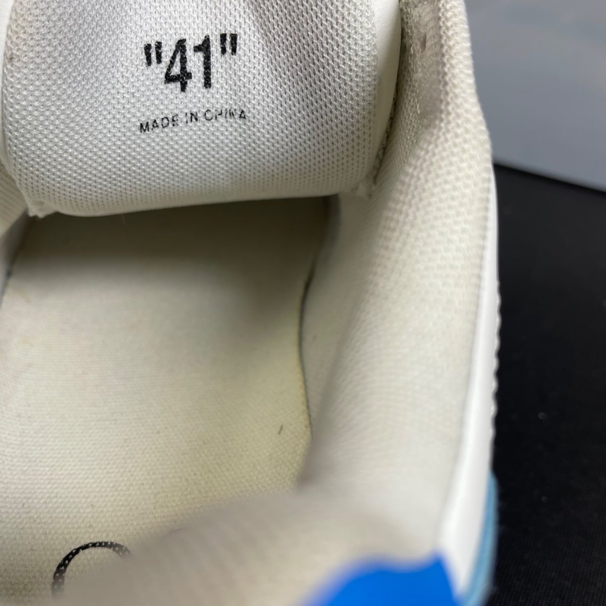 OFF-WHITE Out Of Office OOO Low White Blue (FW22) 41 (Moderately Worn Pre-Owned)OFF-WHITEWhite/White/Blue - Image 6
