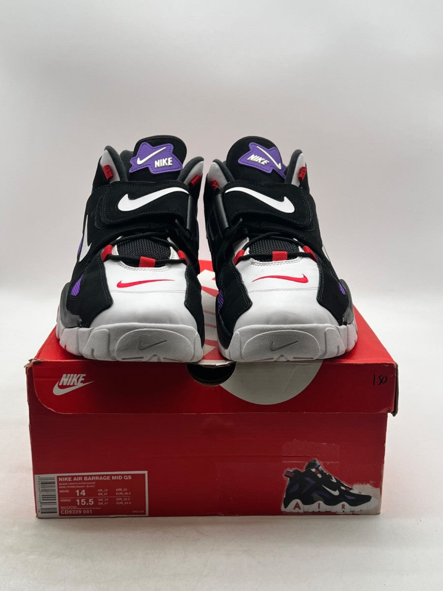 Nike Air Barrage Mid Raptors 14 (Lightly Worn Pre-Owned) - Image 2