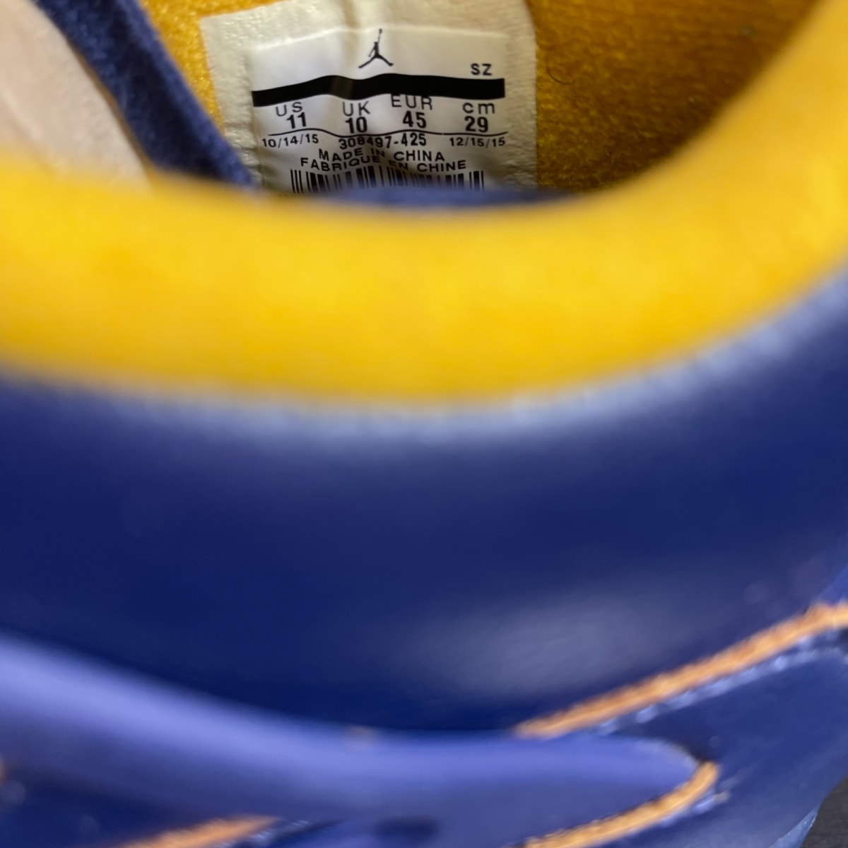 Jordan 4 Retro Dunk From Above 11 (Moderately Worn Pre-Owned)JordanMidnight Navy/Metallic Gold-Gold Leaf-White - Image 6