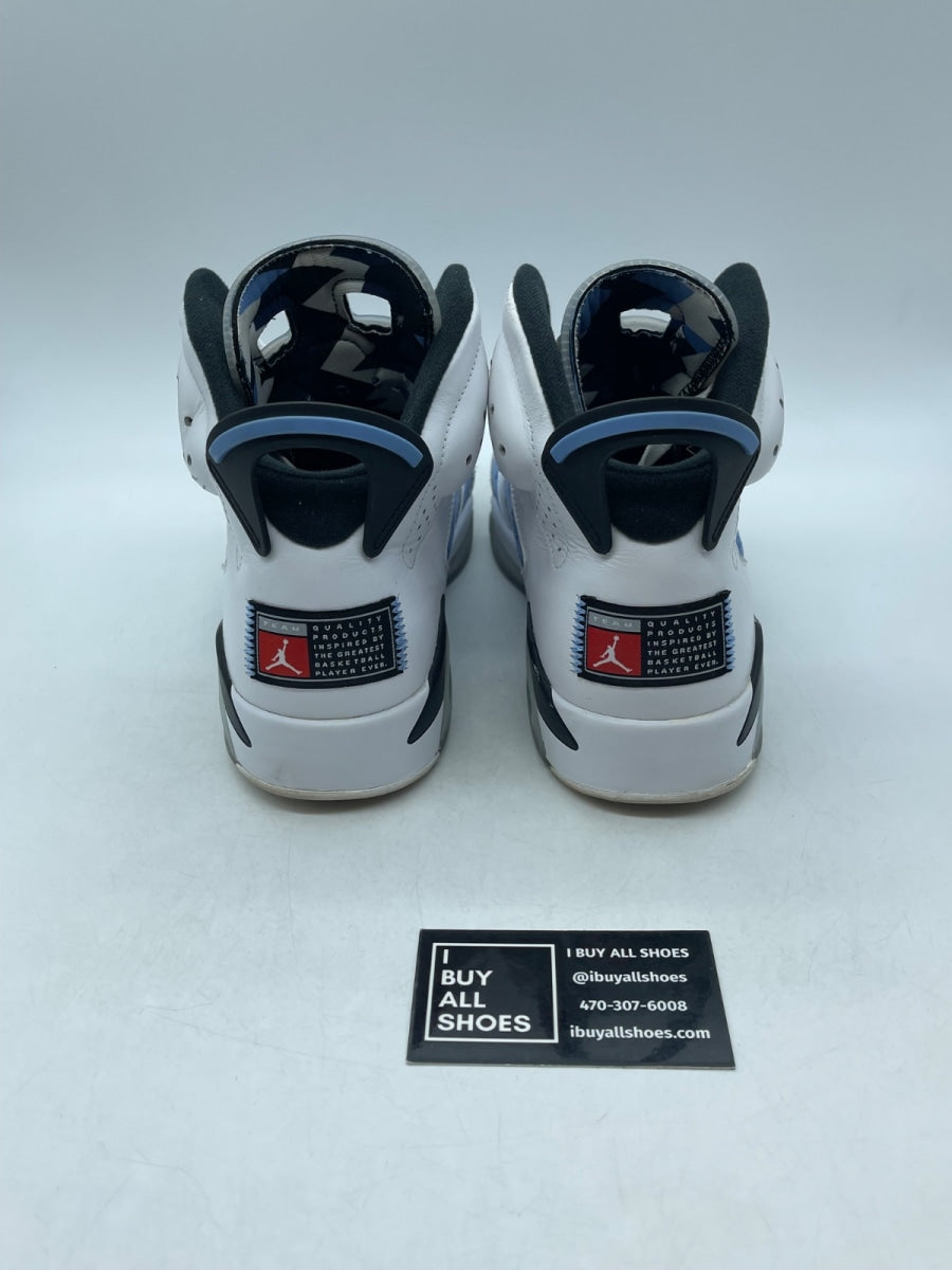Jordan 6 Retro UNC White 9.5 (Moderately Worn Pre-Owned) - Image 3