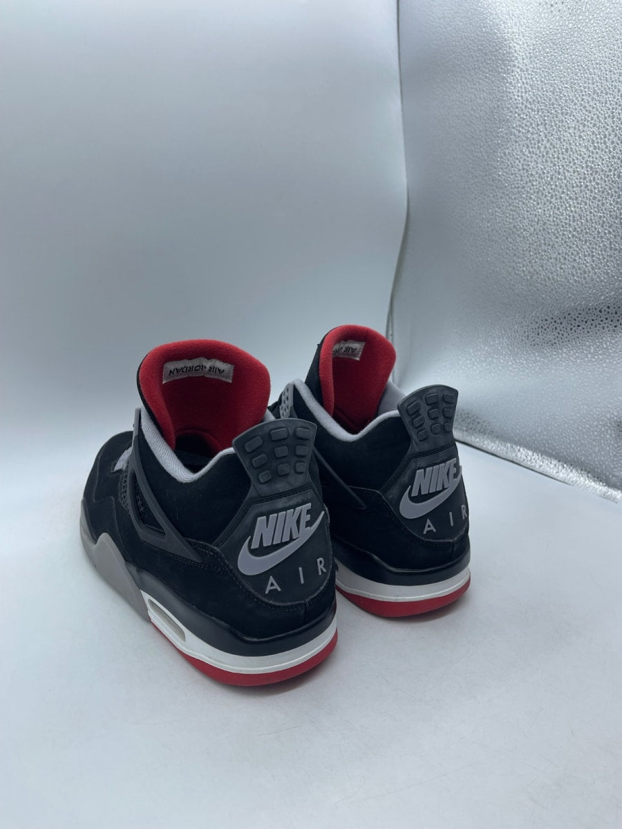 Jordan 4 Retro Bred (2019) 14 (Moderately Worn Pre-Owned)JordanBlack/Fire Red-Cement Grey-Summit White - Image 4