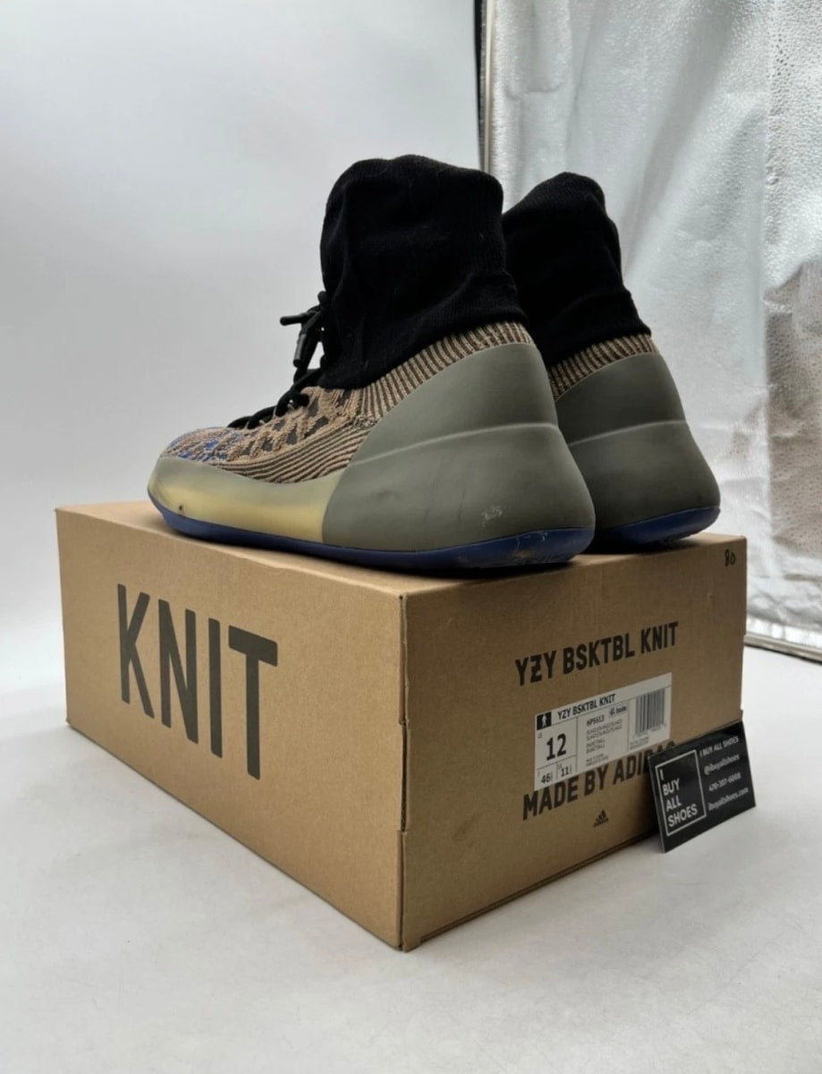 adidas Yeezy BSKTBL Knit Slate Azure 12 (Moderately Worn Pre-Owned)adidasSlate Azure/Black - Image 6