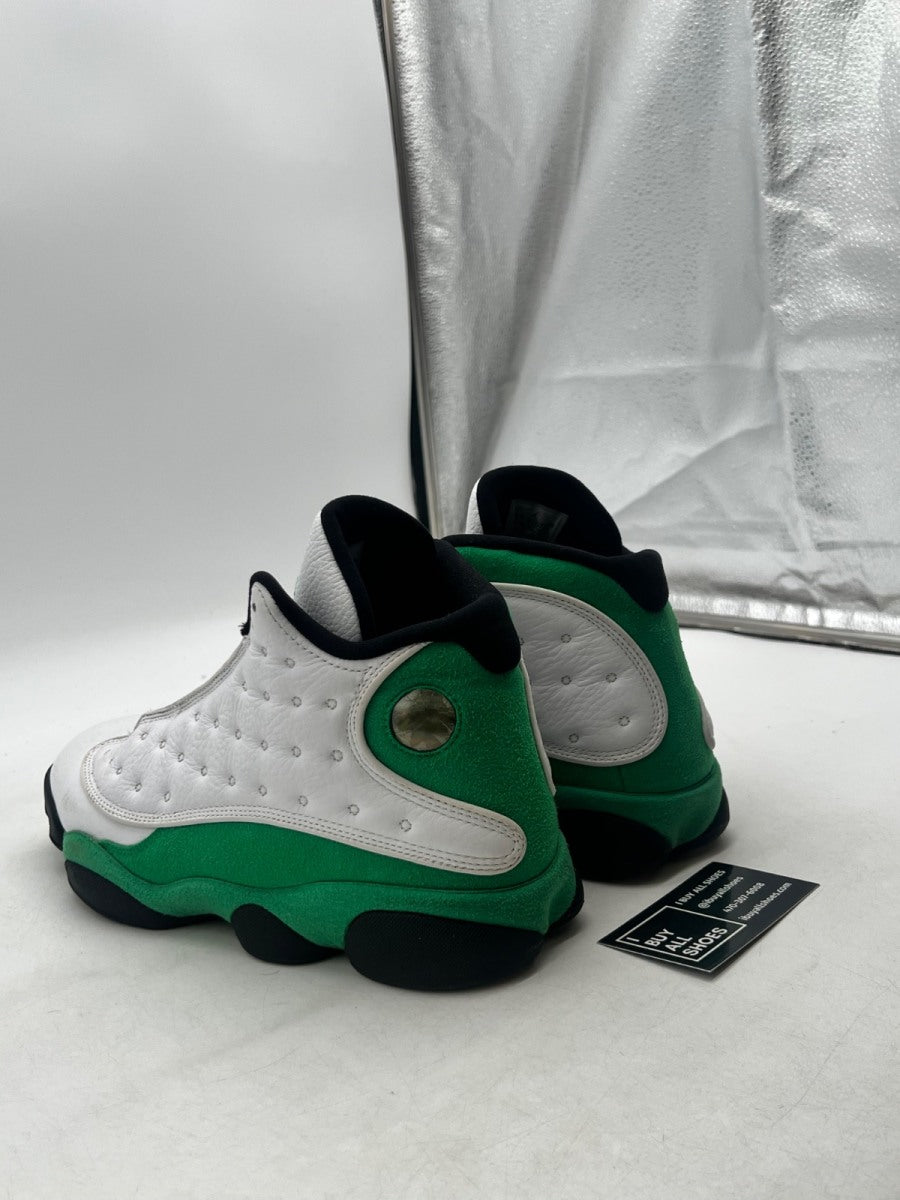 Jordan 13 Retro White Lucky Green 11 (Moderately Worn Pre-Owned) - Image 4