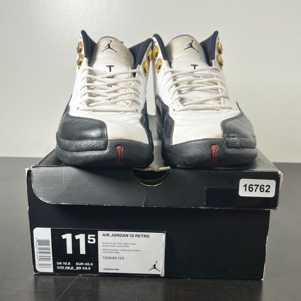 Jordan 12 Retro Taxi (2013) 11.5 (Heavily Worn Pre-Owned)JordanWhite/Black-Taxi - Image 2