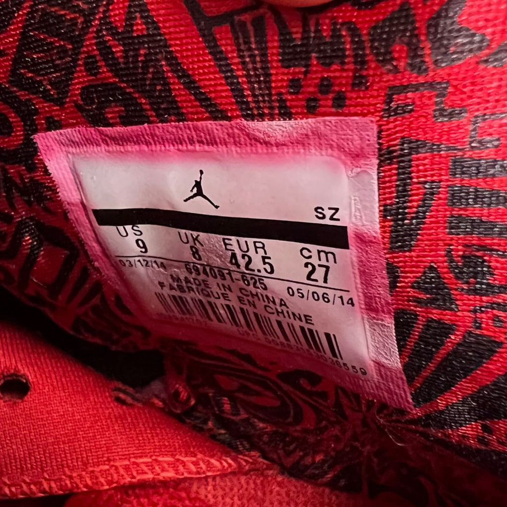 Jordan 6 Retro History of Jordan (Spiz'ike) 9 (Lightly Worn Pre-Owned)JordanVarsity Red/Classic Green-Black-White - Image 7