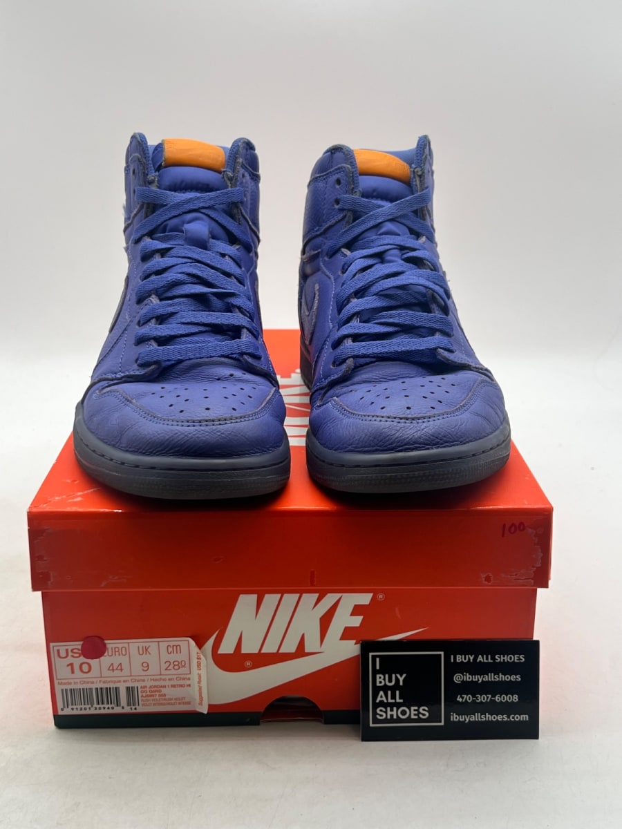 Jordan 1 Retro High Gatorade Rush Violet 10 (Moderately Worn Pre-Owned) - Image 2