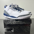 Jordan 3 Retro Midnight Navy 11 (Lightly Worn Pre-Owned)JordanWhite/Cement Grey/Black/Midnight Navy - Image 1