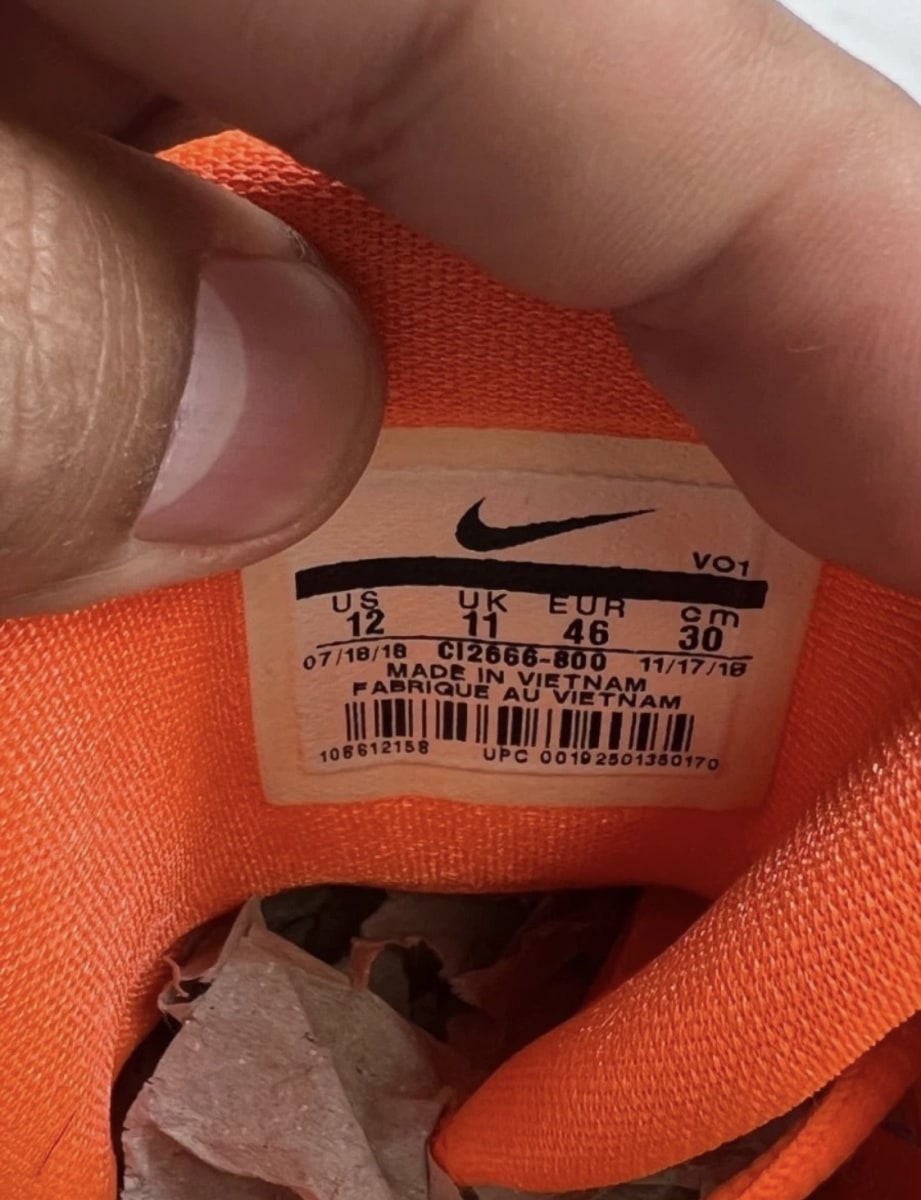 Nike PG 3 NASA 12 (Lightly Worn Pre-Owned)NikeTotal Orange/Black-Metallic Silver - Image 9