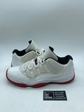 Jordan 11 Retro Low White Red (2012) 12 (Heavily Worn Pre-Owned) - Image 1