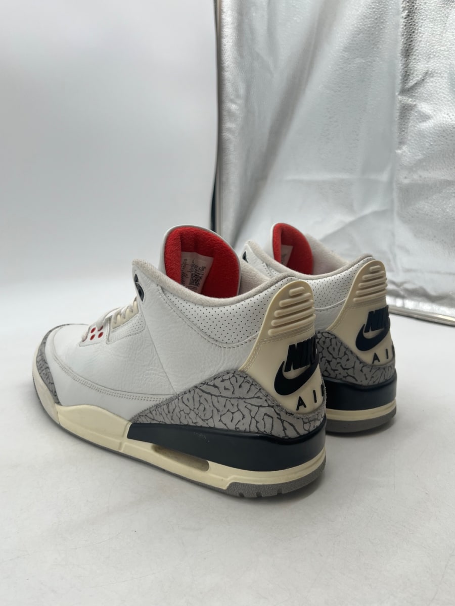 Jordan 3 Retro White Cement Reimagined 12 (Moderately Worn Pre-Owned) - Image 2