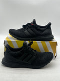 adidas Ultra Boost 4.0 Triple Black Nubuck Cage 9.5 (Lightly Worn Pre-Owned)adidasCore Black/Core Black/Active Red - Image 1