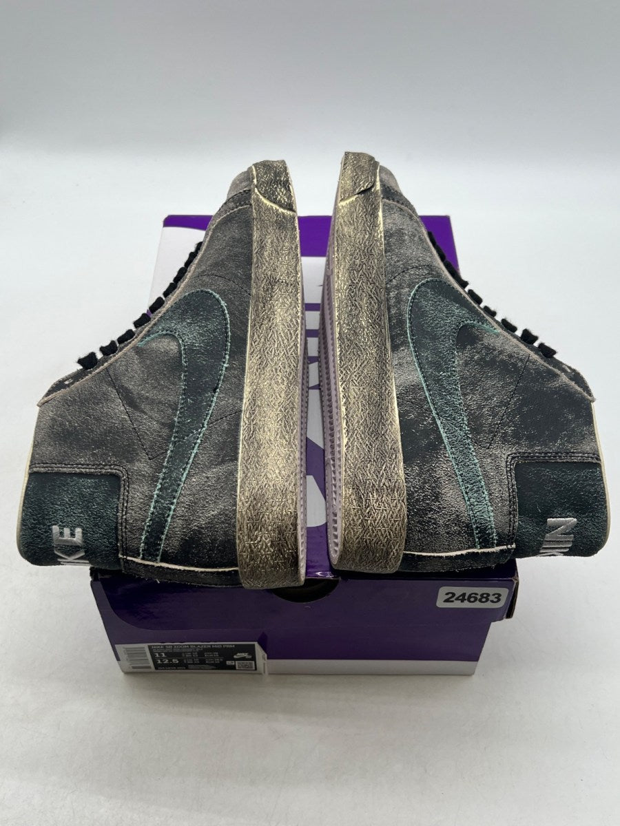 Nike Blazer Mid Faded Black 11 (Lightly Worn Pre-Owned)NikeBlack/Light Dew-Coconut Milk - Image 9