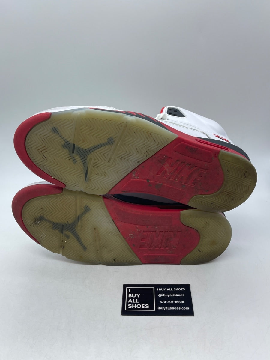 Jordan 5 Retro Fire Red Black Tongue (2025) 11 (Heavily Worn Pre-Owned) - Image 7