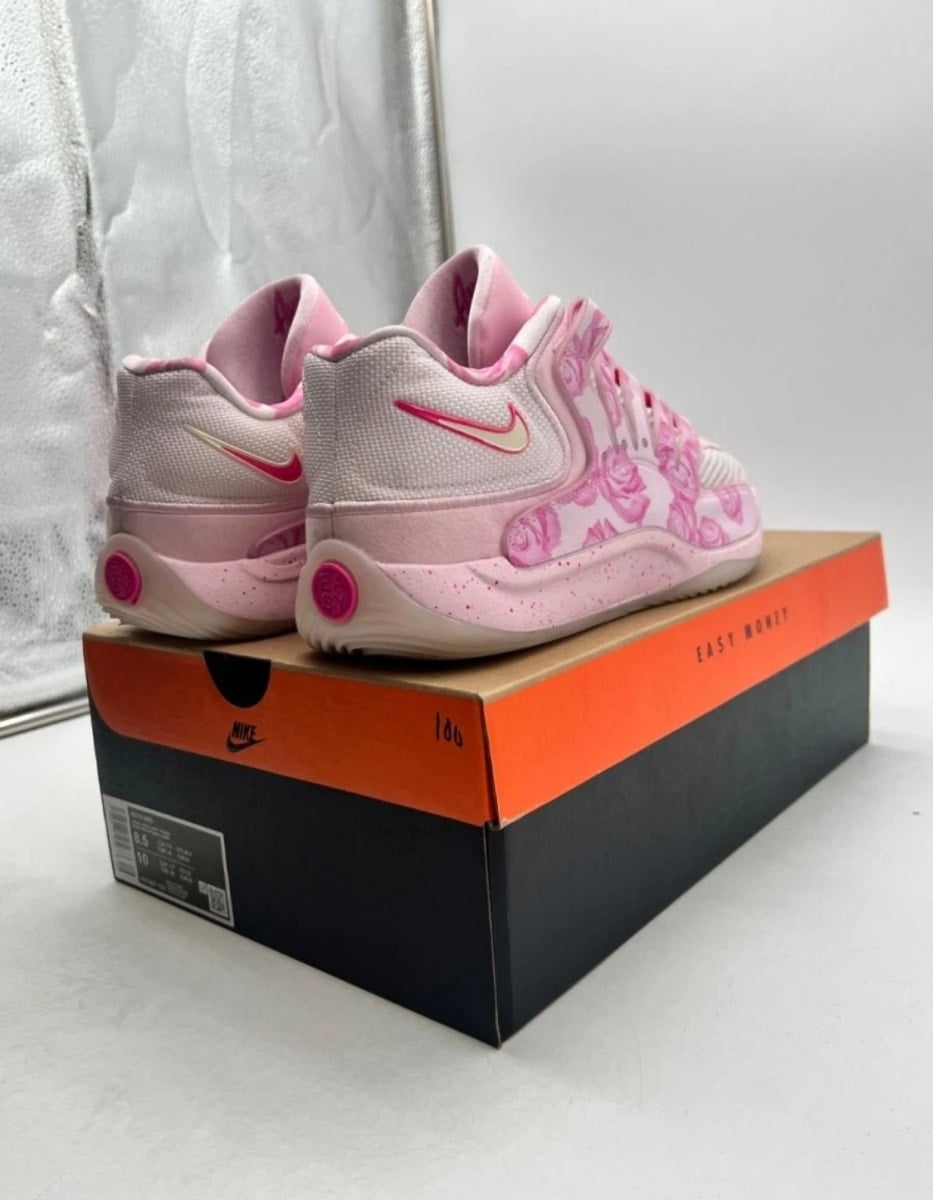 Nike KD 18 Aunt Pearl 8.5 (Moderately Worn Pre-Owned)NikePearl Pink/Laser Fuchsia/Tulip Pink/Playful Pink/Pink Foam/Glacier Blue - Image 5