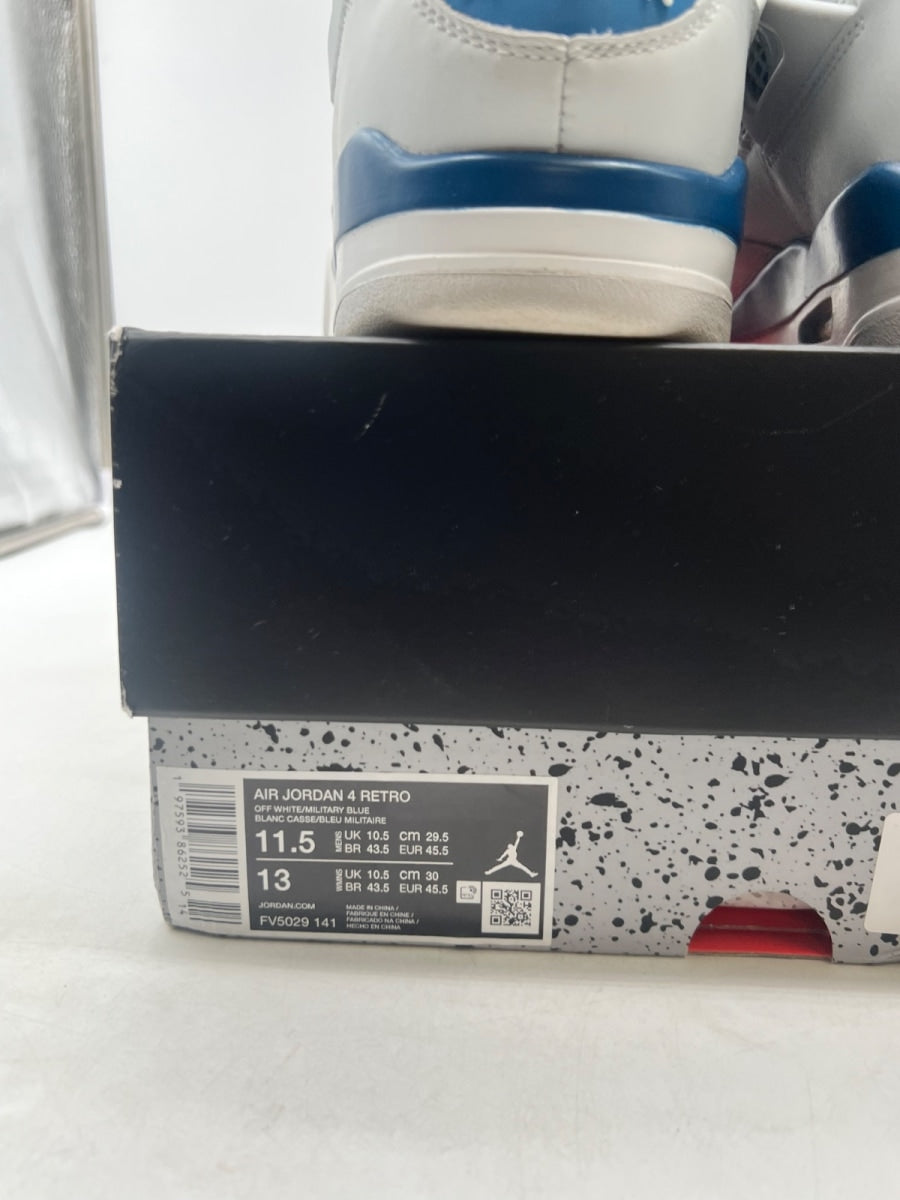 Jordan 4 Retro Military Blue (2024) 11.5 (Moderately Worn Pre-Owned) - Image 6