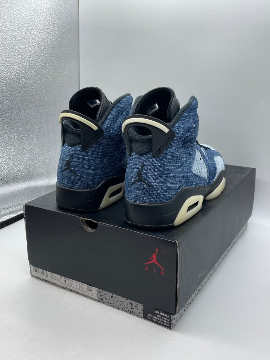 Jordan 6 Retro Washed Denim 9 (Moderately Worn Pre-Owned) - Image 5
