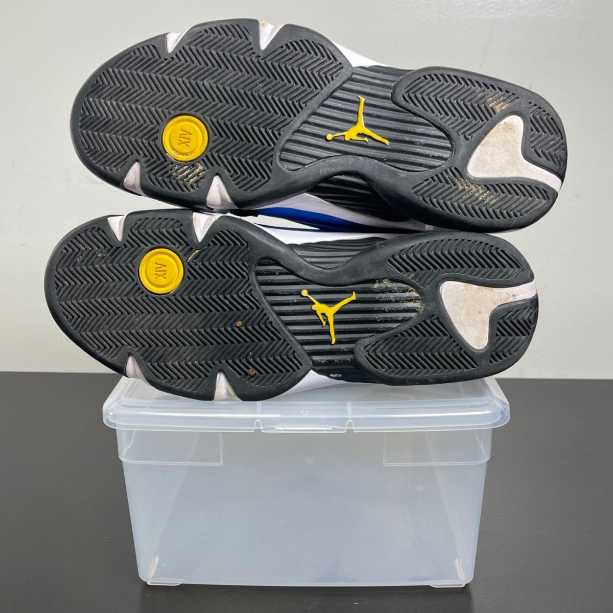 Jordan 14 Retro Laney (2023) 11.5 (Moderately Worn Pre-Owned)JordanVarsity Royal/Black-Varsity Maize-White - Image 6