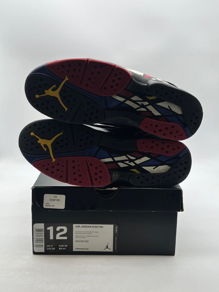 Jordan 8 Retro Playoffs (2013) 12 (Moderately Worn Pre-Owned)JordanBlack/True Red-White - Image 7