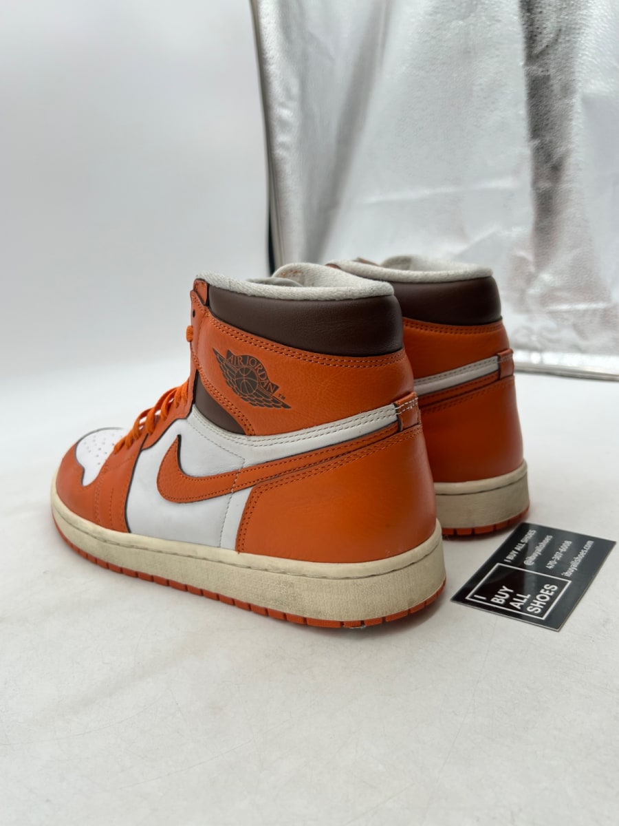 Jordan 1 Retro High OG Starfish (Women's) 12W (Moderately Worn Pre-Owned) - Image 4