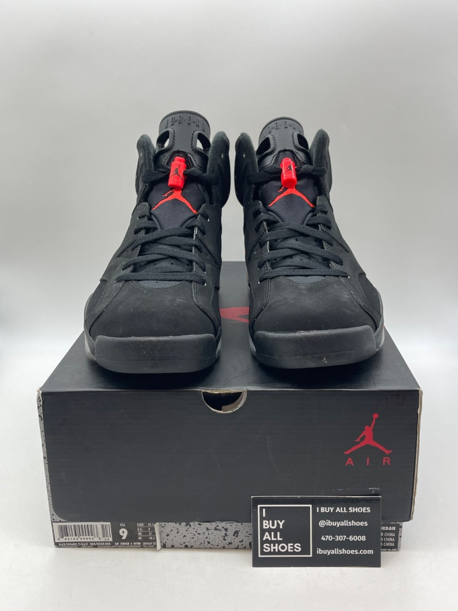 Jordan 6 Retro Infrared Black (2014) 9 (Moderately Worn Pre-Owned) - Image 2