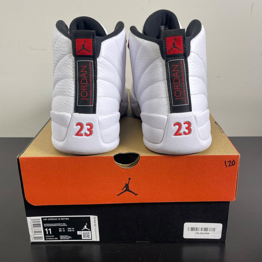 Jordan 12 Retro Twist 11 (Moderately Worn Pre-Owned)JordanWhite/Black-University Red - Image 4