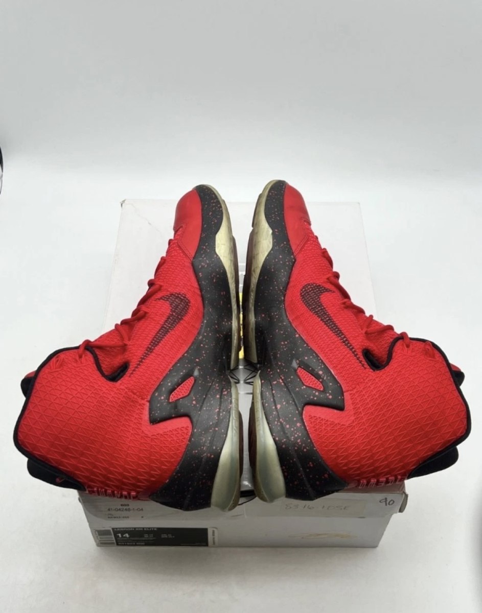 Nike LeBron 13 Elite University Red 14 (Lightly Worn Pre-Owned)NikeUniversity Red/Black-Bright Crimson - Image 9