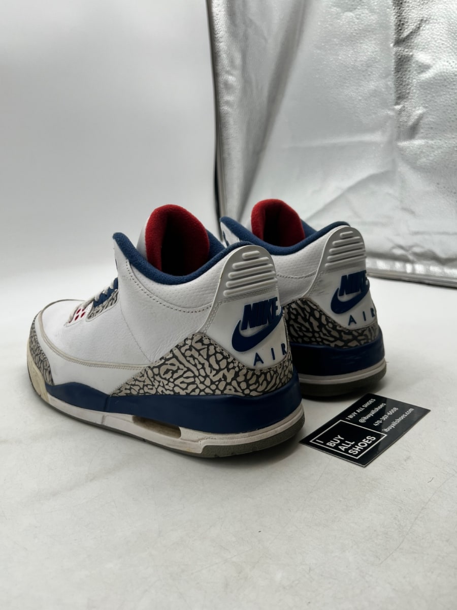 Jordan 3 Retro True Blue (2016) 11.5 (Heavily Worn Pre-Owned) - Image 4