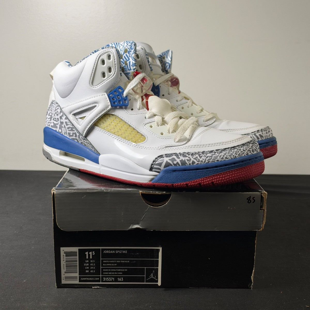 Jordan Spizike True Blue (2007) (Size 11.5) - Image 1