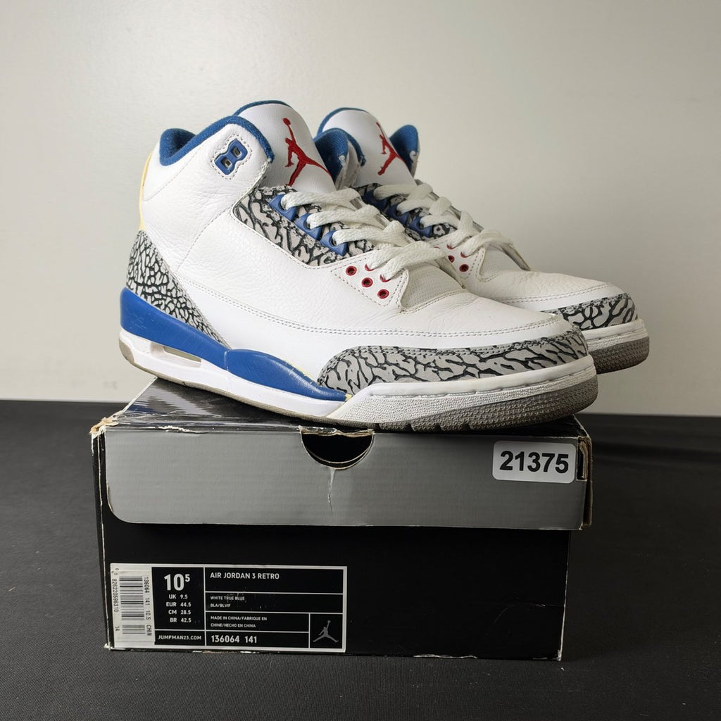 Jordan 3 Retro True Blue (2009) (Size 10.5) - aux