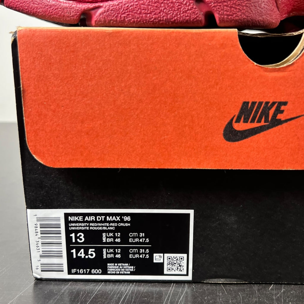 Nike Air DT Max '96 Love Letter to Connie 13 (Lightly Worn Pre-Owned)NikeUniversity Red/White/Red Crush - Image 4
